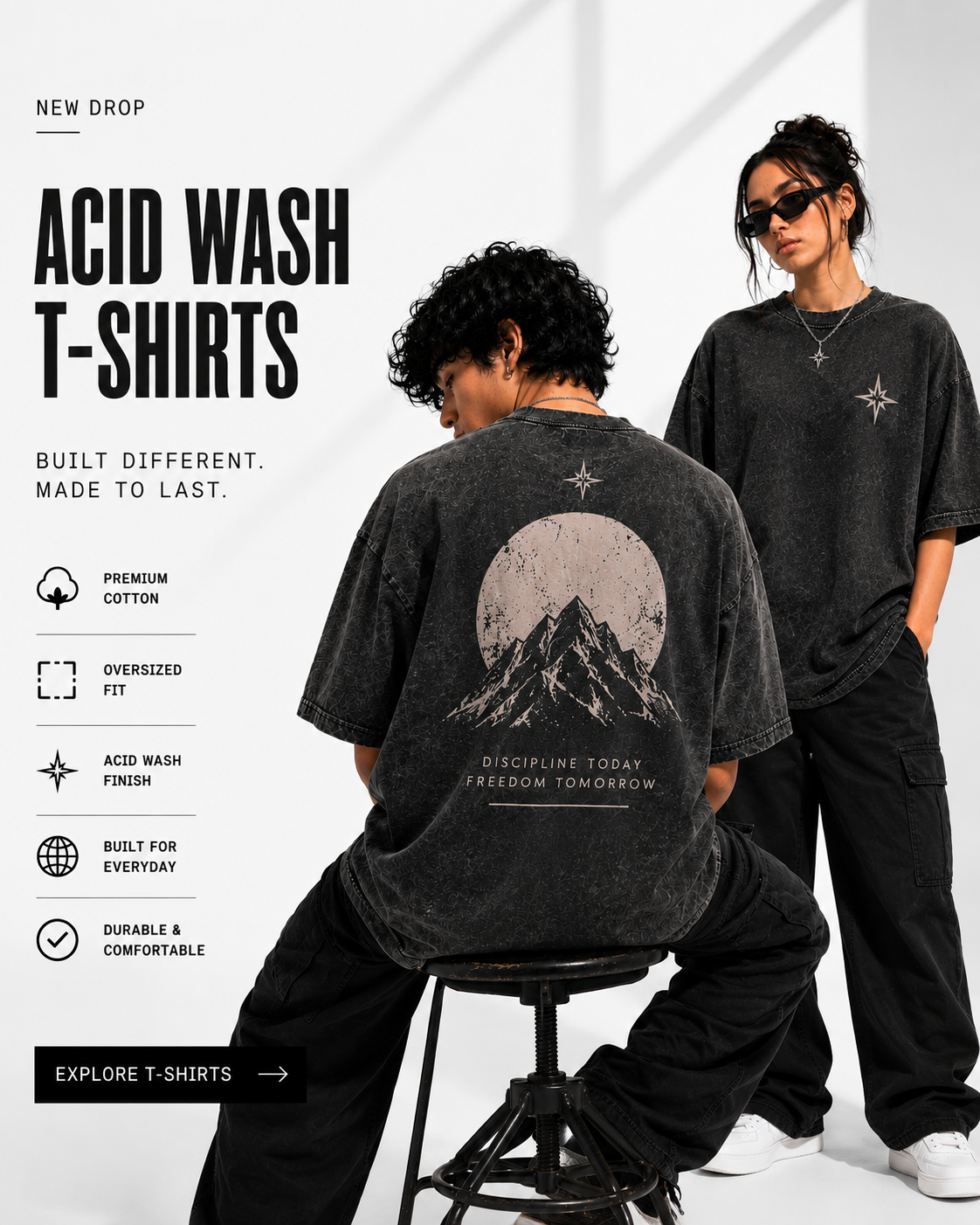 ACID WASH T-SHIRTS